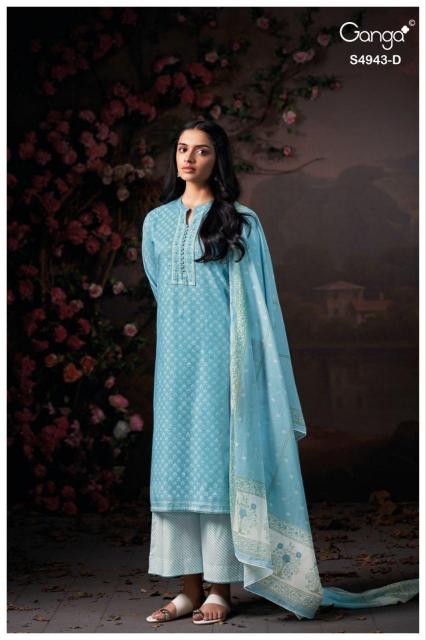 Ganga elyndra 4943 outlook cotton dress materials wholesalers